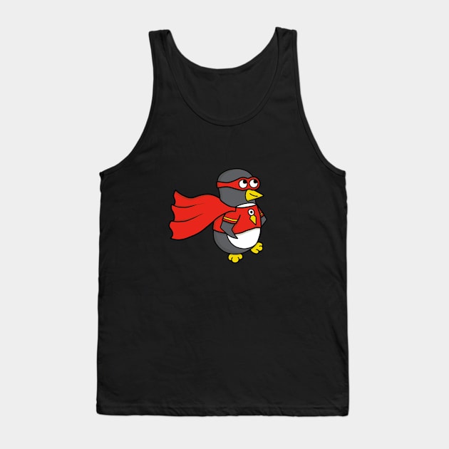 Superhero Penguin Tank Top by penguinsam